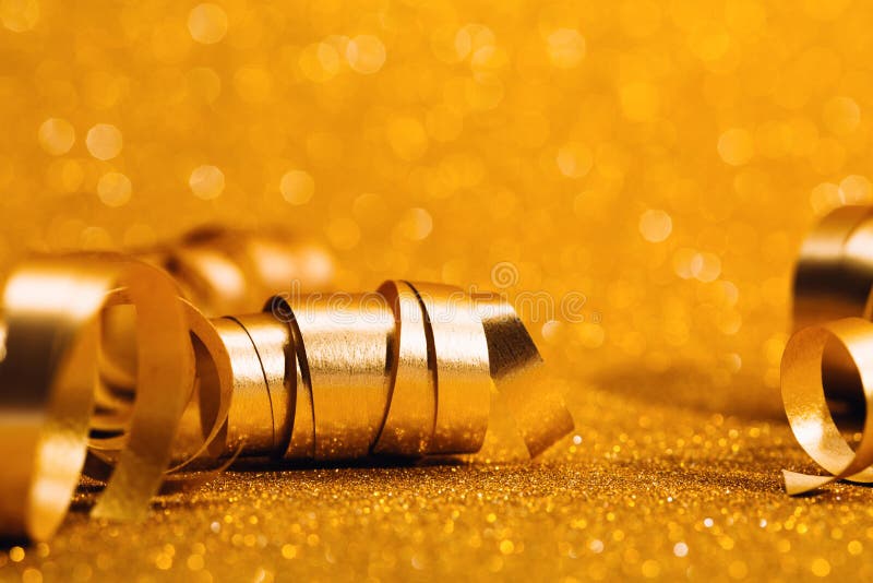 Guld- festlig virvel fotografering för bildbyråer Guld- festlig virvel fotografering för bildbyråer