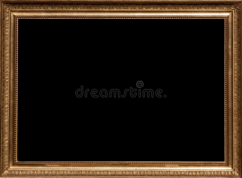 Gyllene fotoram royaltyfria bilder