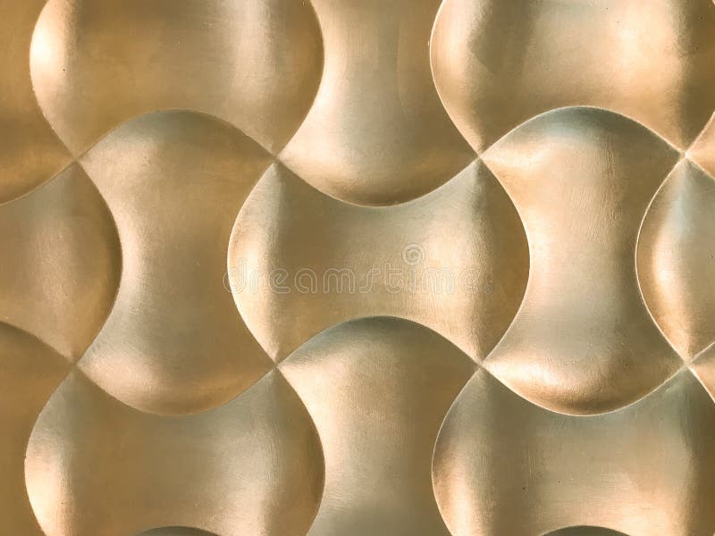 Guld- inre dekorativ panel för vägg 3D med ovanlig geometrisk form arkivfoto Guld- inre dekorativ panel för vägg 3D med ovanlig geometrisk form arkivfoto