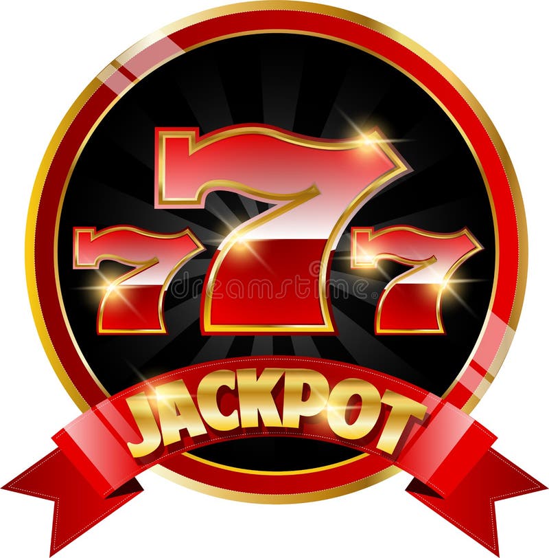 Guld- kasinobaner med jackpott royaltyfri illustrationer Guld- kasinobaner med jackpott royaltyfri illustrationer