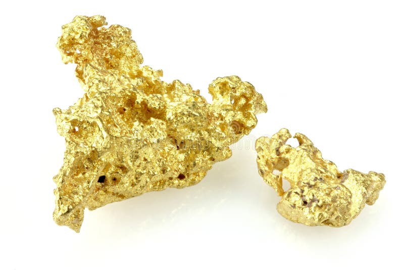 Guld- klumpar royaltyfri foto Guld- klumpar royaltyfri foto