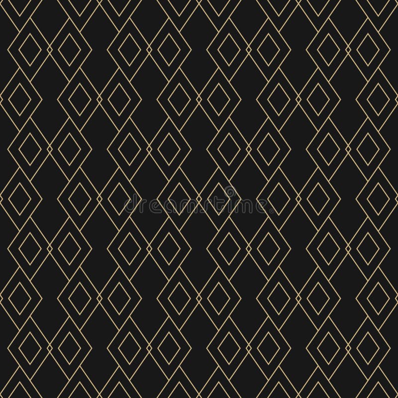 Guld- linjär textur för vektor Geometrisk sömlös modell med diamantformer vektor illustrationer Guld- linjär textur för vektor Geometrisk sömlös modell med diamantformer vektor illustrationer