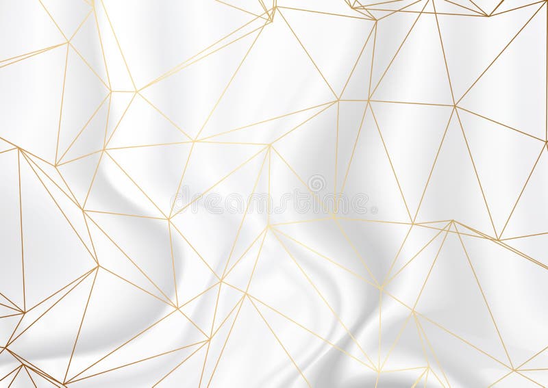 Guld- låg poly design på bakgrund för silvermarmortextur vektor illustrationer Guld- låg poly design på bakgrund för silvermarmortextur vektor illustrationer