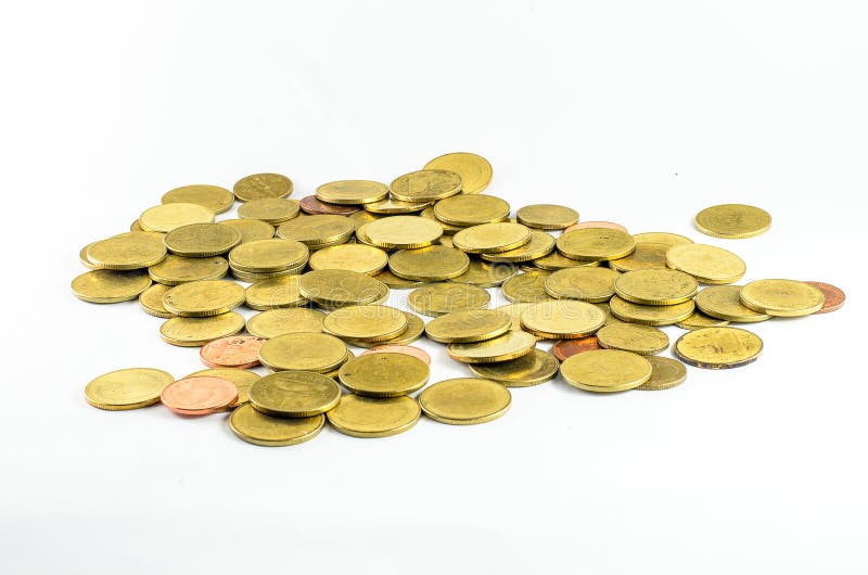 Guld- mynt royaltyfri foto
