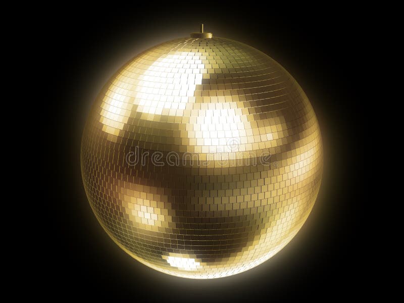 guld- sphere för disko vektor illustrationer guld- sphere för disko vektor illustrationer