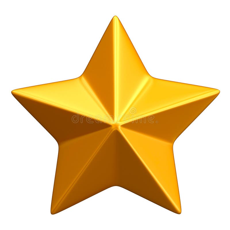 Guld- stjärna stock illustrationer