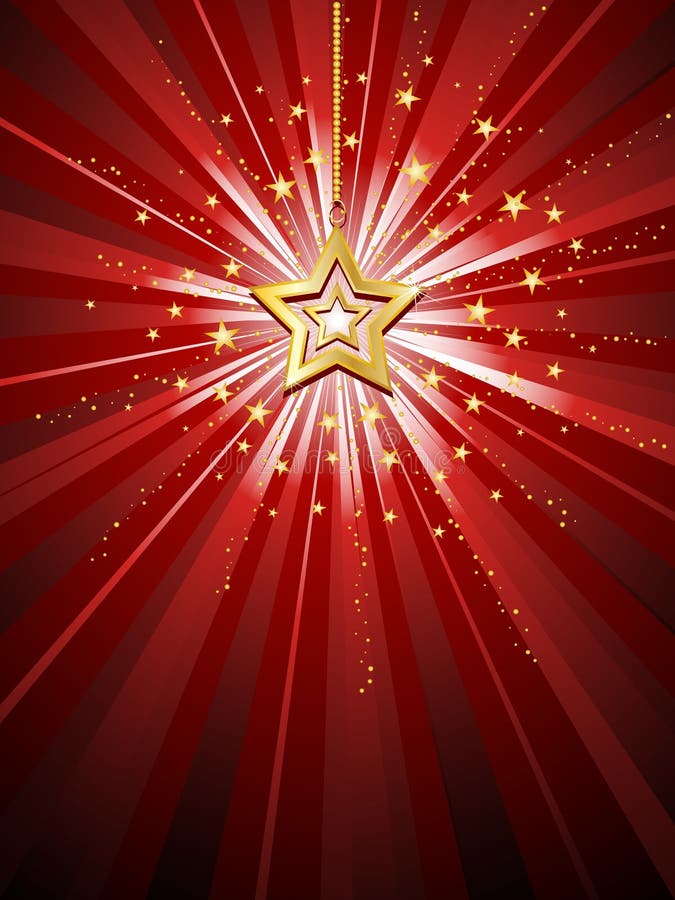 Guld- stjärna royaltyfri illustrationer