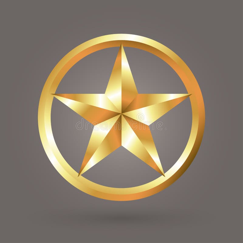 Guld- symbol stock illustrationer