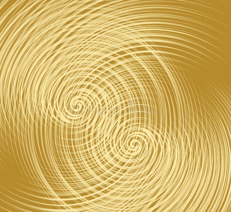 Guld- textur med överlappning fint av spiral formar, dekorativ metallisk textur stock illustrationer Guld- textur med överlappning fint av spiral formar, dekorativ metallisk textur stock illustrationer
