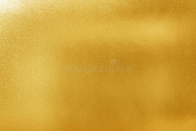 Guld- texturbakgrund för design Skinande gul metall- eller folieyttersidamaterial arkivbild
