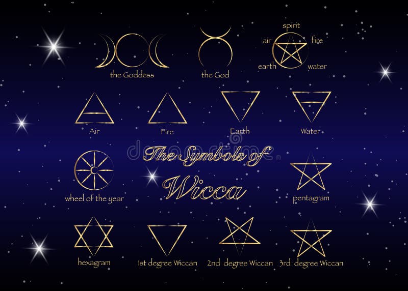Guld- uppsättning av häxarunor, wiccan spådomsymboler Forntida ockulta symboler som isoleras på svart också vektor för coreldrawi royaltyfri illustrationer Guld- uppsättning av häxarunor, wiccan spådomsymboler Forntida ockulta symboler som isoleras på svart också vektor för coreldrawi royaltyfri illustrationer