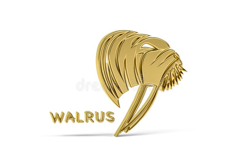 Gulden 3d-valroikon isolerad på vit bakgrund vektor illustrationer