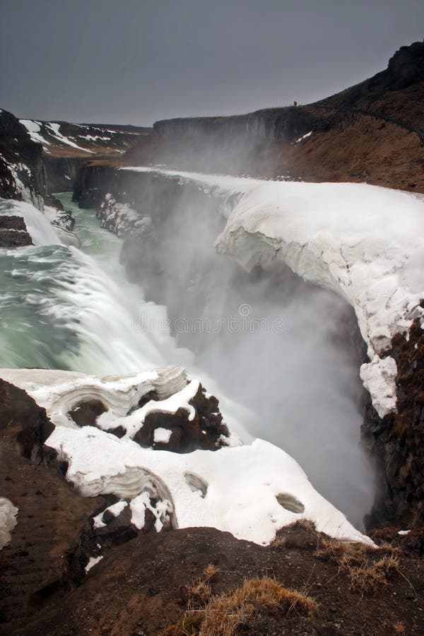 Gulfoss waterfall in Iceland.