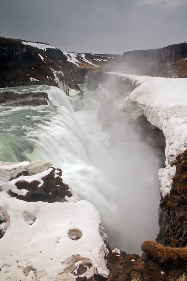 Gulfoss waterfall in Iceland.