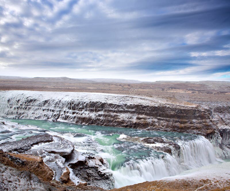 Gulfoss waterfall in Iceland