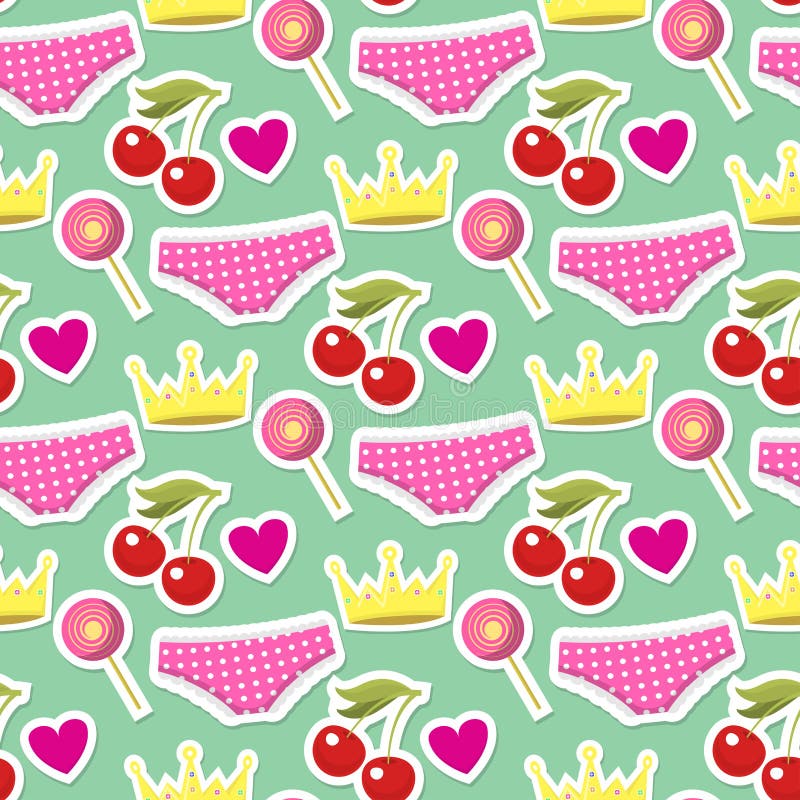 Gullig bakgrund för modell för konst för pop för lapp för mode för illustration för vektor för teckning för hipsterklistermärkeur royaltyfri illustrationer Gullig bakgrund för modell för konst för pop för lapp för mode för illustration för vektor för teckning för hipsterklistermärkeur royaltyfri illustrationer