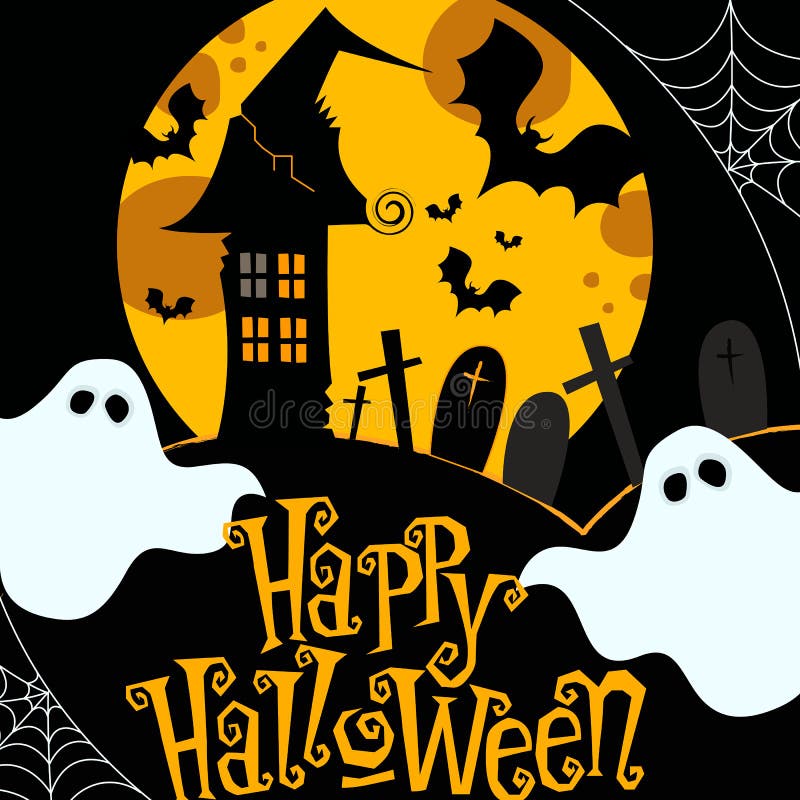gullig halloween illustration royaltyfri illustrationer gullig halloween illustration royaltyfri illustrationer