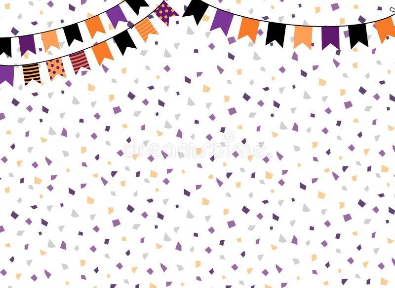 Gullig vektorbakgrund med partibuntingflaggor royaltyfri illustrationer Gullig vektorbakgrund med partibuntingflaggor royaltyfri illustrationer