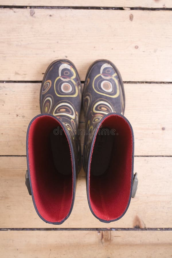 Gumboots from Above stock image
