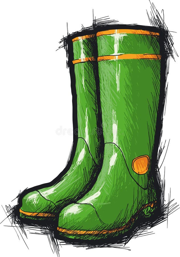 Gumboots Drawing Stock Illustrations 528 Gumboots Drawing Stock Illustrations, Vectors
