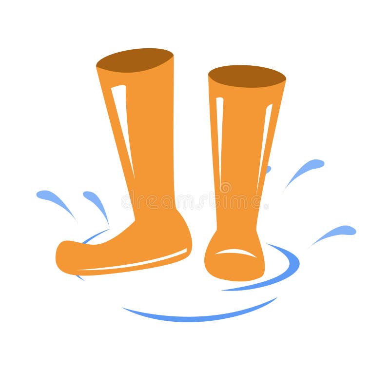 Gumboots . Wellington boots icon. Water splash and boots. Gumboots . Wellington boots icon. Water splash and boots