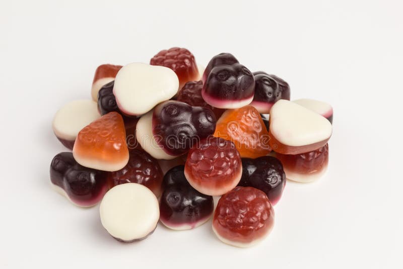Gummiartige Süßigkeiten des Joghurts stockfoto Gummiartige Süßigkeiten des Joghurts stockfoto