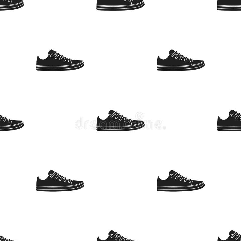 Gummiüberschuhikone in der schwarzen Art lokalisiert auf weißem Hintergrund Schuhmustervorrat-Vektorillustration