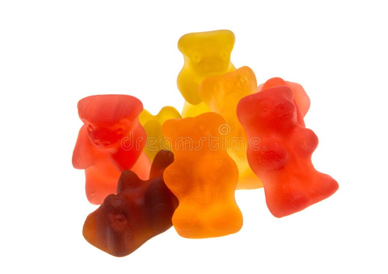 Gummy bears isolated stock image. Image of candy, white 221039151