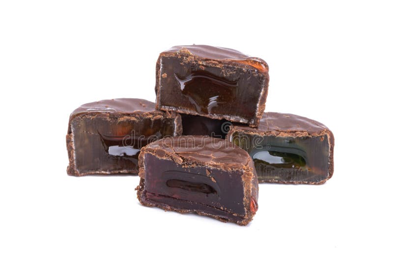 Gummy Chocolate Candies Isolated Stock Photo Image of food, sweet 223266972