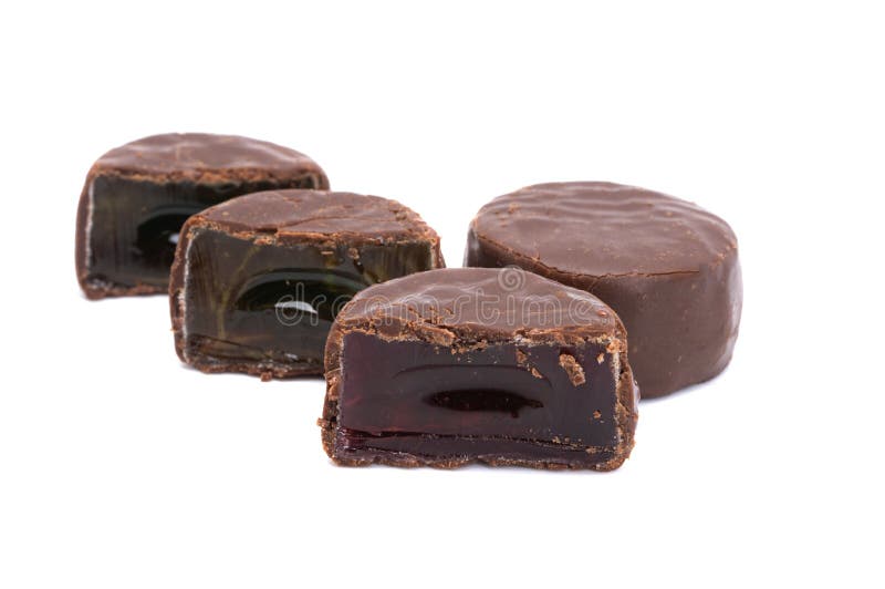 Gummy Chocolate Candies Isolated Stock Photo Image of food, sweet 223266972