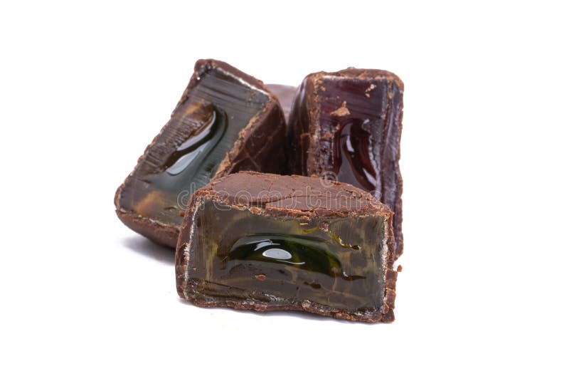 Gummy Chocolate Candies Isolated Stock Photo Image of food, sweet 223266972