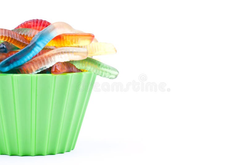 Gummy worm candies stock photo. Image of jelly, fruit 47590360