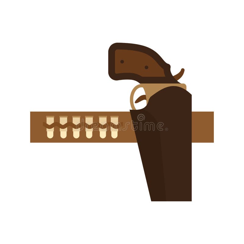 Gun Belt stock vector. Illustration of gunman, sheriff 79833350