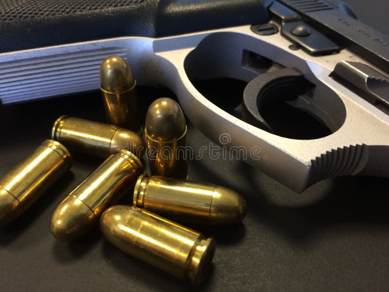Full metal jacketed bullets with semi automatic pistol. Full metal jacketed bullets with semi automatic pistol.
