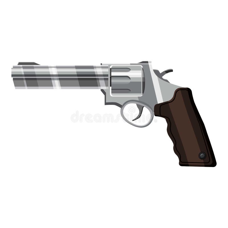 Gun icon, cartoon style stock vector. Illustration of aiming - 86056662