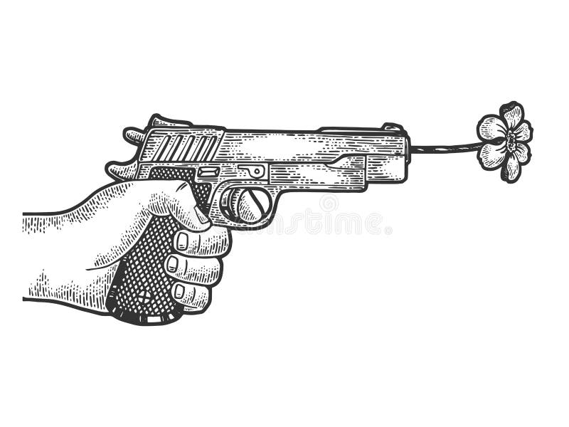 Download Flower gun stock vector. Illustration of vector, clip ...