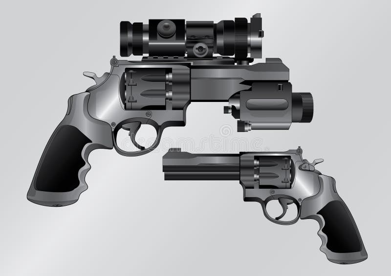 Gun stock vector. Illustration of vector, single, graphic - 56827694