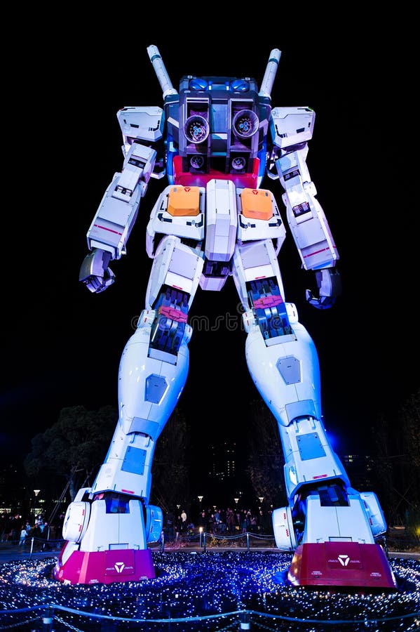 Mobile Suit Gundam Light Show, Tokyo, Japan Editorial Photo Image of bandai, tradition 32232706
