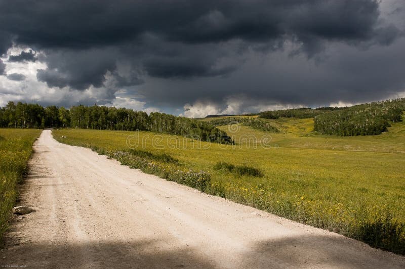 Gunnison Valley stock image. Image of road, dirt, landscape 7176687