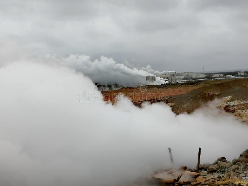 A group of vigorous mud pools and steam vents at Reykjanes. They change with time. The group partly formed after earthquakes in 1967. The name stems from a story about the vicious ghost Gunna who was lured into a vent and never seen again. A group of vigorous mud pools and steam vents at Reykjanes. They change with time. The group partly formed after earthquakes in 1967. The name stems from a story about the vicious ghost Gunna who was lured into a vent and never seen again.