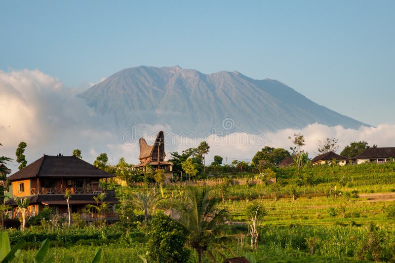 Gunung Agung imagem de stock royalty free Gunung Agung imagem de stock royalty free