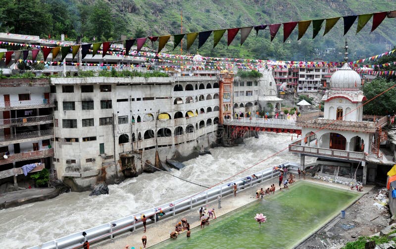 Gurdwara Manikaran Sahib Ji Editorial Photography Image of river