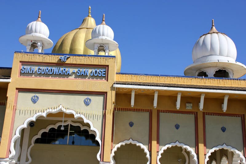 Gurdwara sikh, San Jose, California, los E.E.U.U. imagen de archivo Gurdwara sikh, San Jose, California, los E.E.U.U. imagen de archivo