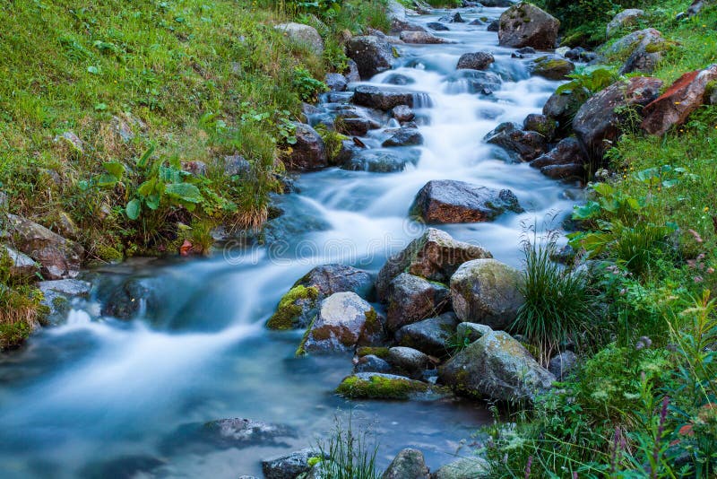 Gurgling stream rushing down a remote gorge in Euboea island, Greece Stock  Photo - Alamy