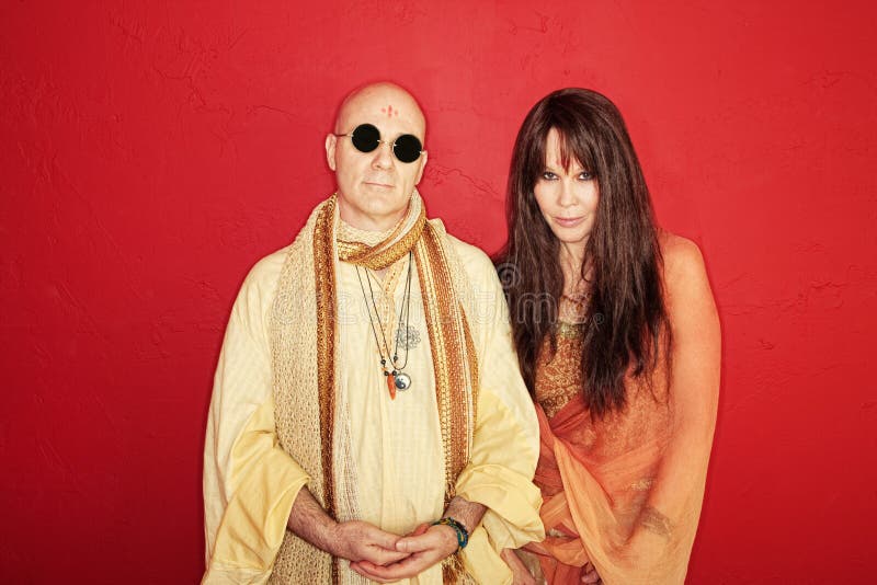 Guru and Follower stock images