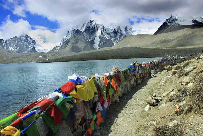 Gurudongmar Lake Buddhist Flag flutters in GuruDongmar Lake.JPG Buddhist Holy Lake -Gurudongmar Lake Location	North Sikkim, India Coordinates	28.02°N 88.71°ECoordinates: 28.02°N 88.71°E Basin countries	Sikkim, India Surface area	118 hectares 290 acres Shore length1	5.34 kilometres 3.32 mi Surface elevation	17,004 ft 5,183 m Settlements Mangan, North Sikkim 122 km. Lachen, North Sikkim 67 km. 1 Shore length is not a well-defined measure. Gurudongmar in May. Gurudongmar Lake in Sikkim. Gurudongmar Lake is one of the highest lakes in the world and in India, located at an altitude of 17,800 ft 5,430 m in the Indian state of Sikkim. Gurudongmar Lake Buddhist Flag flutters in GuruDongmar Lake.JPG Buddhist Holy Lake -Gurudongmar Lake Location	North Sikkim, India Coordinates	28.02°N 88.71°ECoordinates: 28.02°N 88.71°E Basin countries	Sikkim, India Surface area	118 hectares 290 acres Shore length1	5.34 kilometres 3.32 mi Surface elevation	17,004 ft 5,183 m Settlements Mangan, North Sikkim 122 km. Lachen, North Sikkim 67 km. 1 Shore length is not a well-defined measure. Gurudongmar in May. Gurudongmar Lake in Sikkim. Gurudongmar Lake is one of the highest lakes in the world and in India, located at an altitude of 17,800 ft 5,430 m in the Indian state of Sikkim.