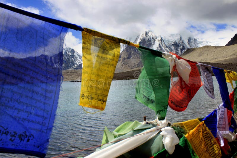 Gurudongmar Lake Buddhist Flag flutters in GuruDongmar Lake.JPG Buddhist Holy Lake -Gurudongmar Lake Location	North Sikkim, India Coordinates	28.02°N 88.71°ECoordinates: 28.02°N 88.71°E Basin countries	Sikkim, India Surface area	118 hectares 290 acres Shore length1	5.34 kilometres 3.32 mi Surface elevation	17,004 ft 5,183 m Settlements Mangan, North Sikkim 122 km. Lachen, North Sikkim 67 km. 1 Shore length is not a well-defined measure. Gurudongmar in May. Gurudongmar Lake in Sikkim. Gurudongmar Lake is one of the highest lakes in the world and in India, located at an altitude of 17,800 ft 5,430 m in the Indian state of Sikkim. Gurudongmar Lake Buddhist Flag flutters in GuruDongmar Lake.JPG Buddhist Holy Lake -Gurudongmar Lake Location	North Sikkim, India Coordinates	28.02°N 88.71°ECoordinates: 28.02°N 88.71°E Basin countries	Sikkim, India Surface area	118 hectares 290 acres Shore length1	5.34 kilometres 3.32 mi Surface elevation	17,004 ft 5,183 m Settlements Mangan, North Sikkim 122 km. Lachen, North Sikkim 67 km. 1 Shore length is not a well-defined measure. Gurudongmar in May. Gurudongmar Lake in Sikkim. Gurudongmar Lake is one of the highest lakes in the world and in India, located at an altitude of 17,800 ft 5,430 m in the Indian state of Sikkim.