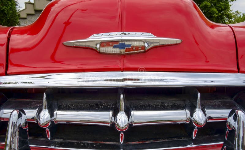 Guss-Endenabschluß 1953 Chevrolets Bel Air oben
