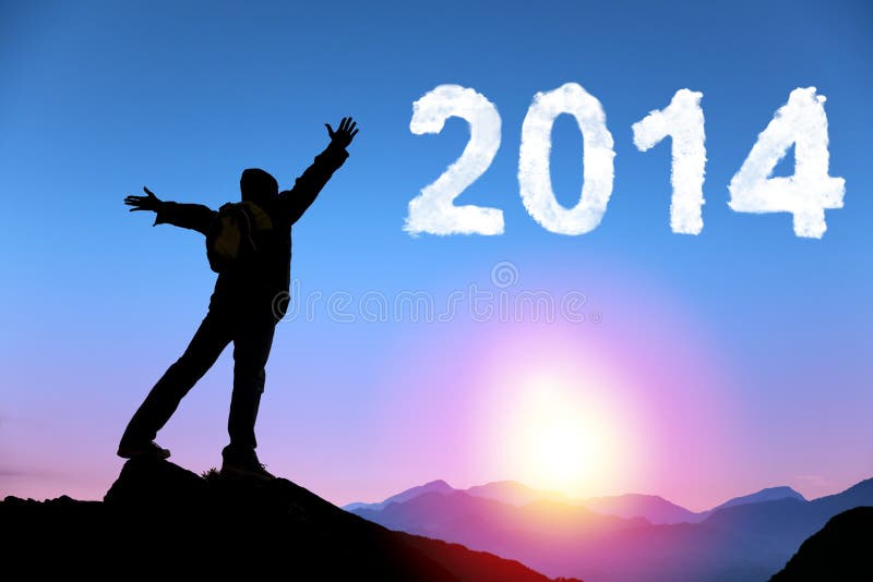 Guten Rutsch ins Neue Jahr 2014 lizenzfreie stockbilder Guten Rutsch ins Neue Jahr 2014 lizenzfreie stockbilder