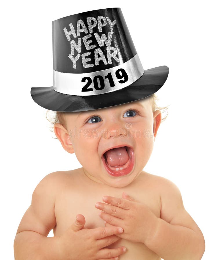 Guten Rutsch ins Neue Jahr-Baby 2019 stockfotos Guten Rutsch ins Neue Jahr-Baby 2019 stockfotos